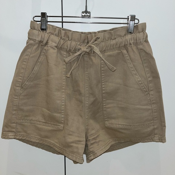 Drawstring Cotton Shorts - Picture 3 of 5